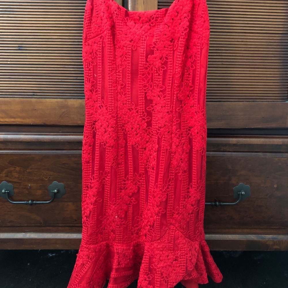 Hello molly red mini dress